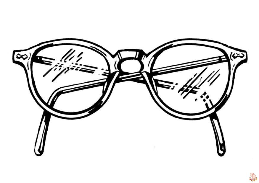 Coloriage Lunettes de soleil