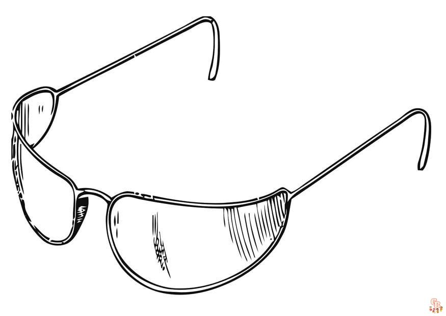 Coloriage Lunettes de soleil