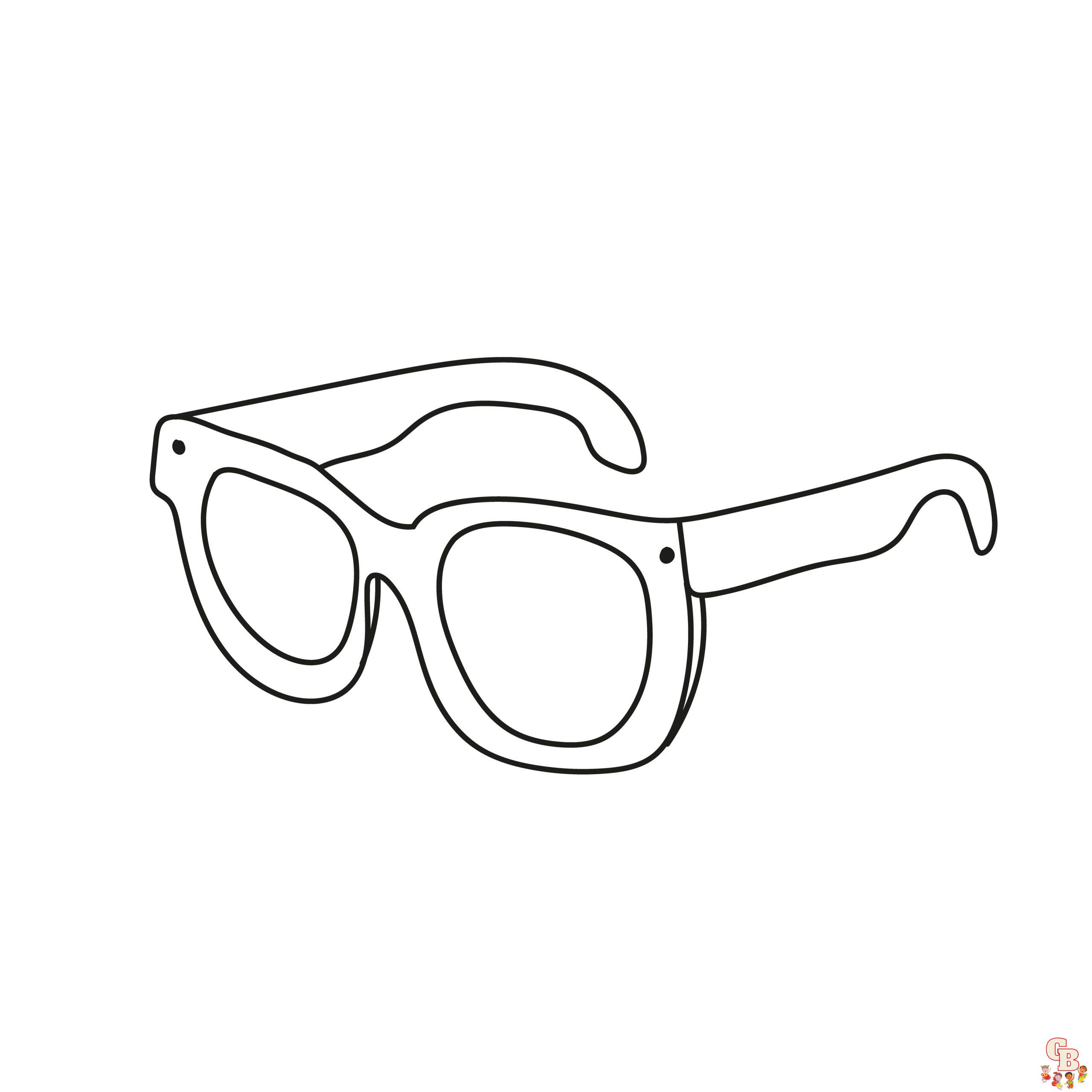 Coloriage Lunettes de soleil