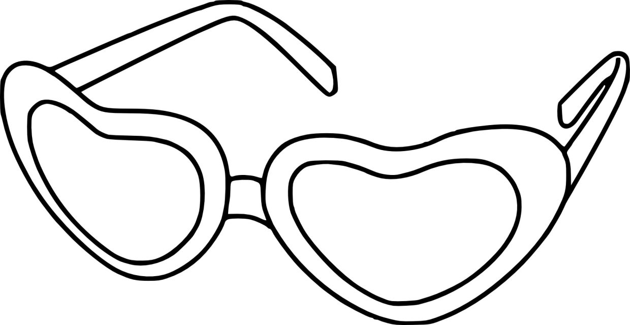 Coloriage Lunettes de soleil