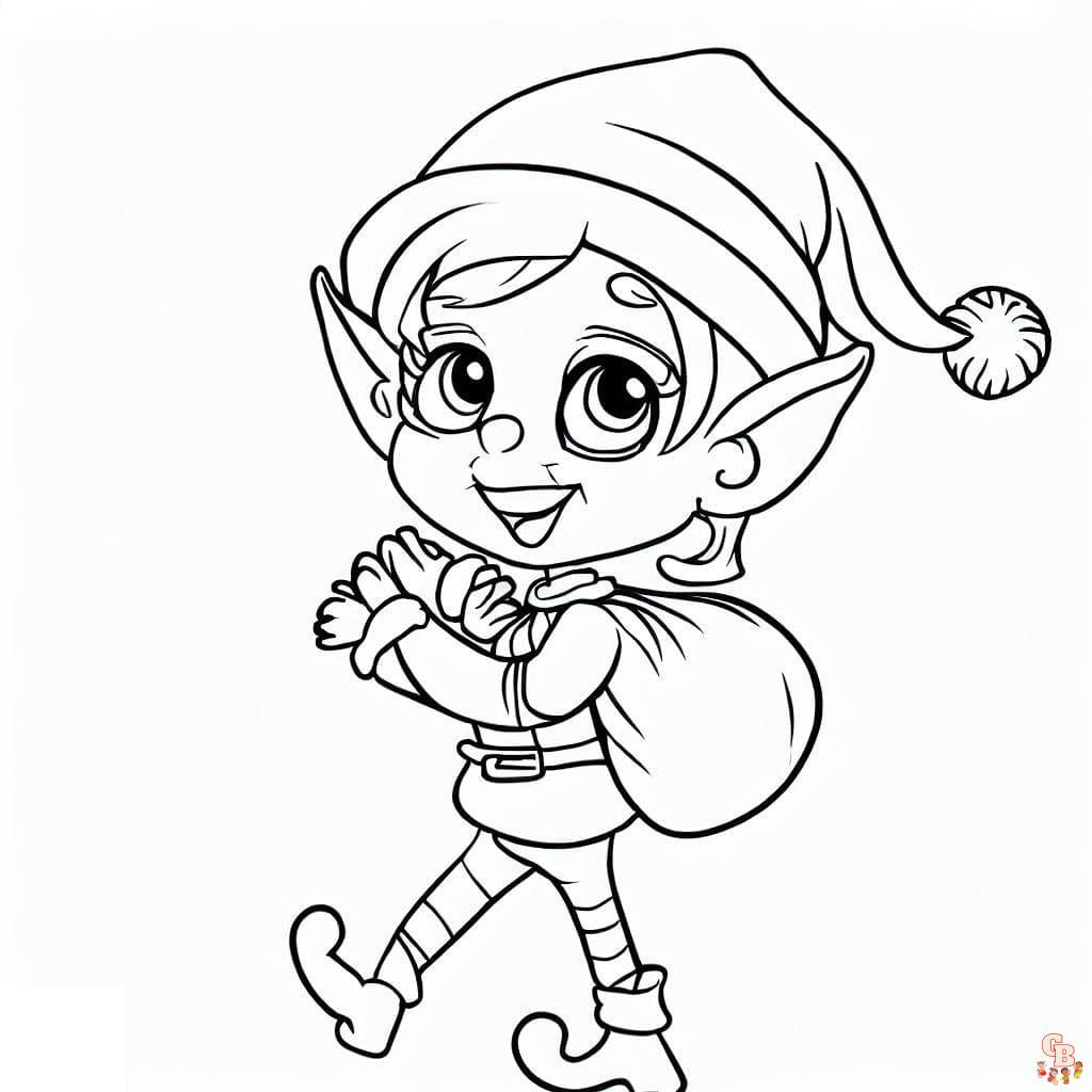 Coloriage Lutin De Noel