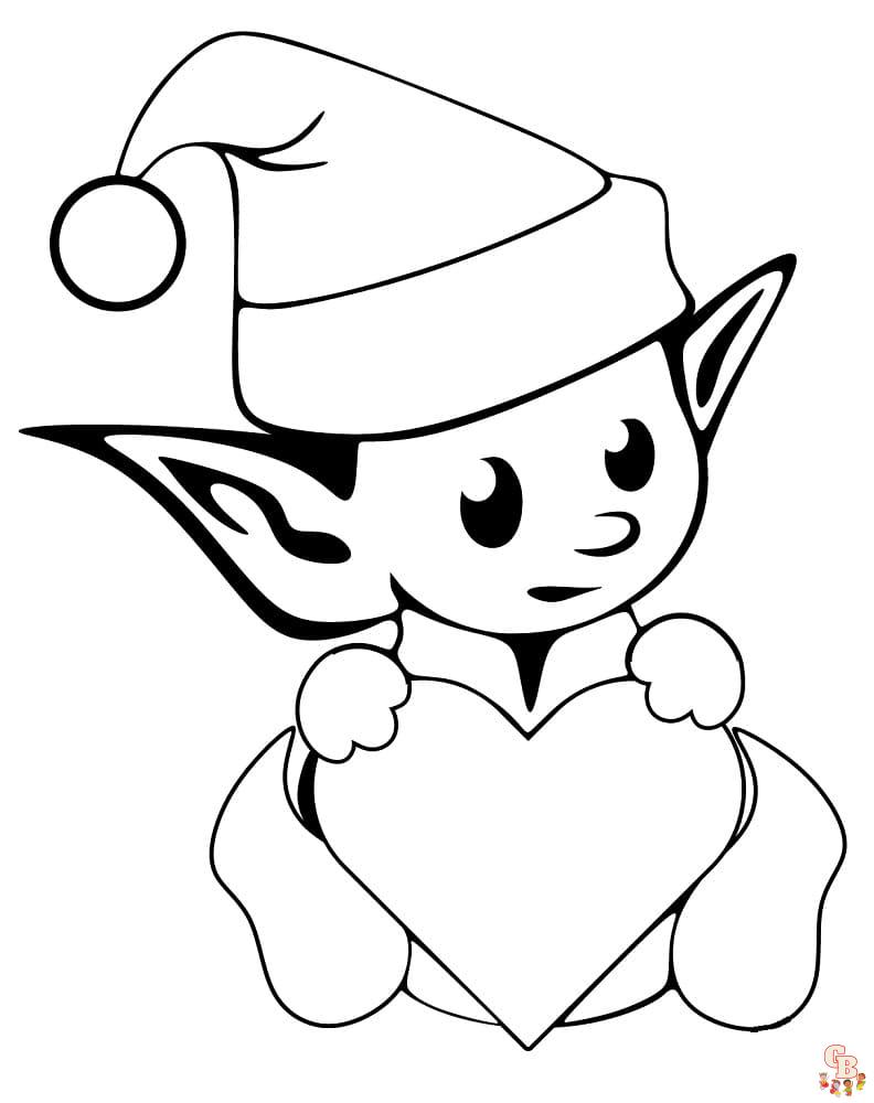 Coloriage Lutin De Noel