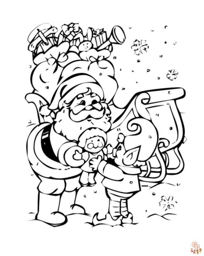 Coloriage Lutin De Noel