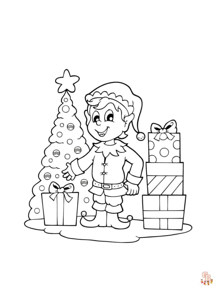 Coloriage Lutin De Noel