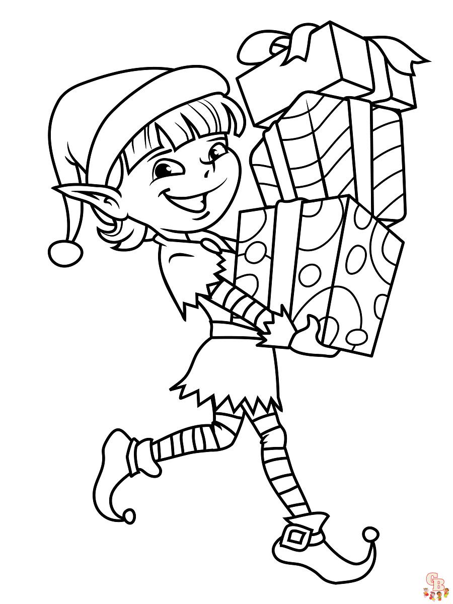 Coloriage Lutin De Noel