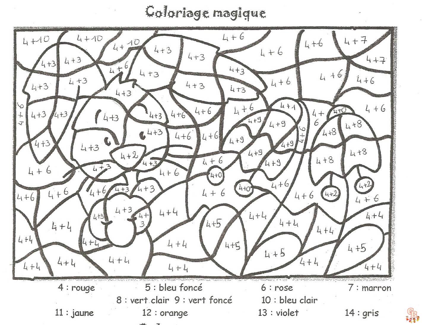 Coloriage Magique Addition