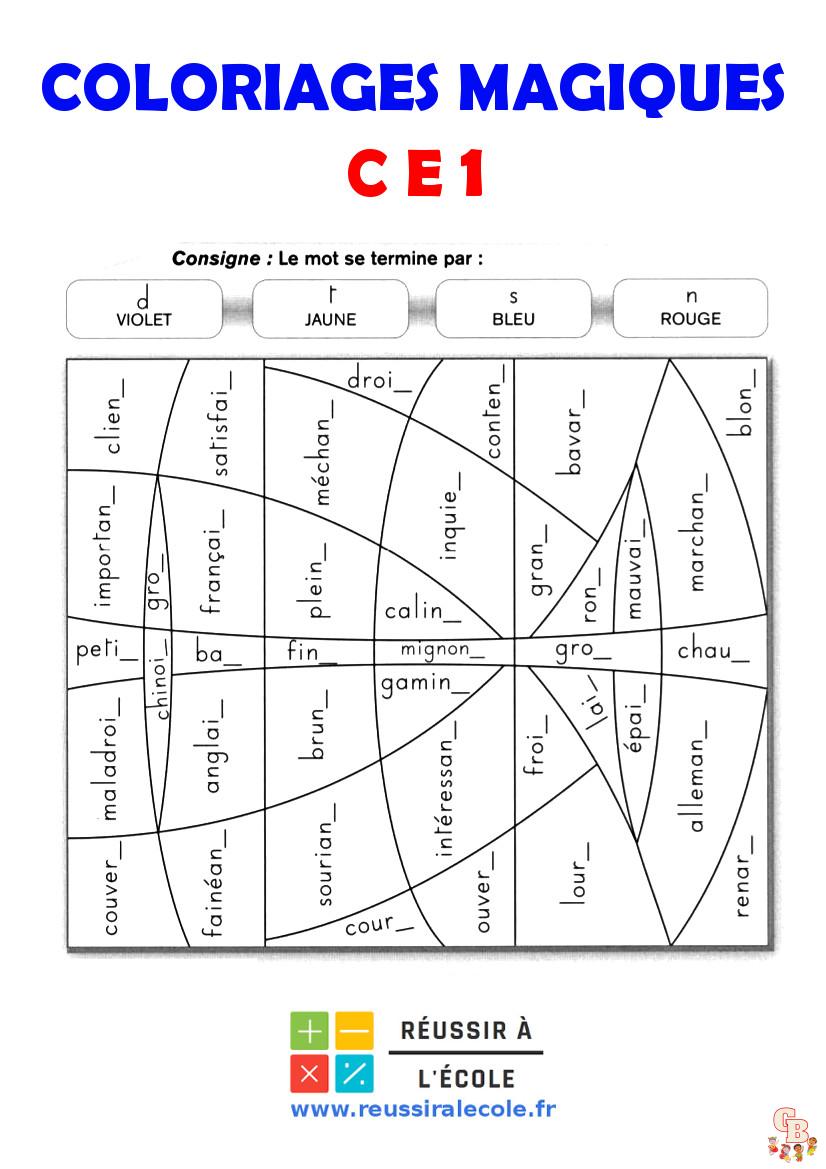 Coloriage Magique CE