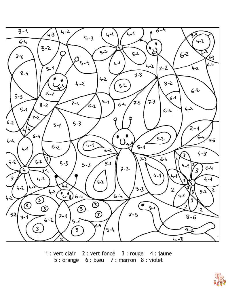 Coloriage Magique Soustraction