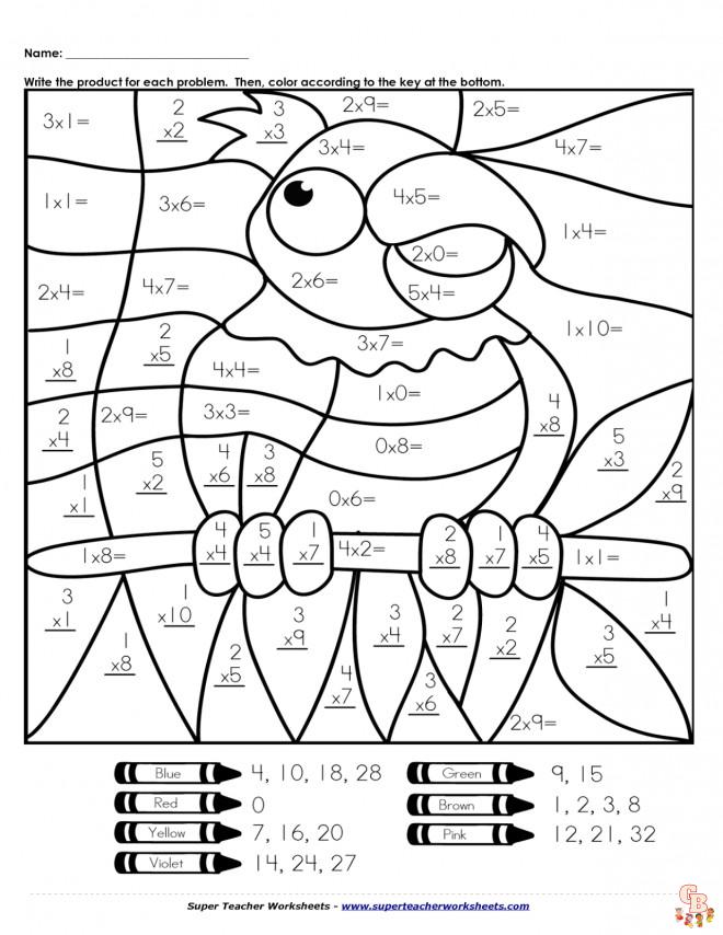 Coloriage Magique Soustraction