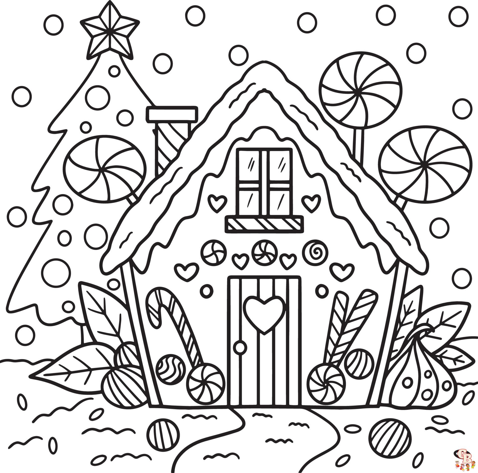 Coloriage Maison En Pain Depices