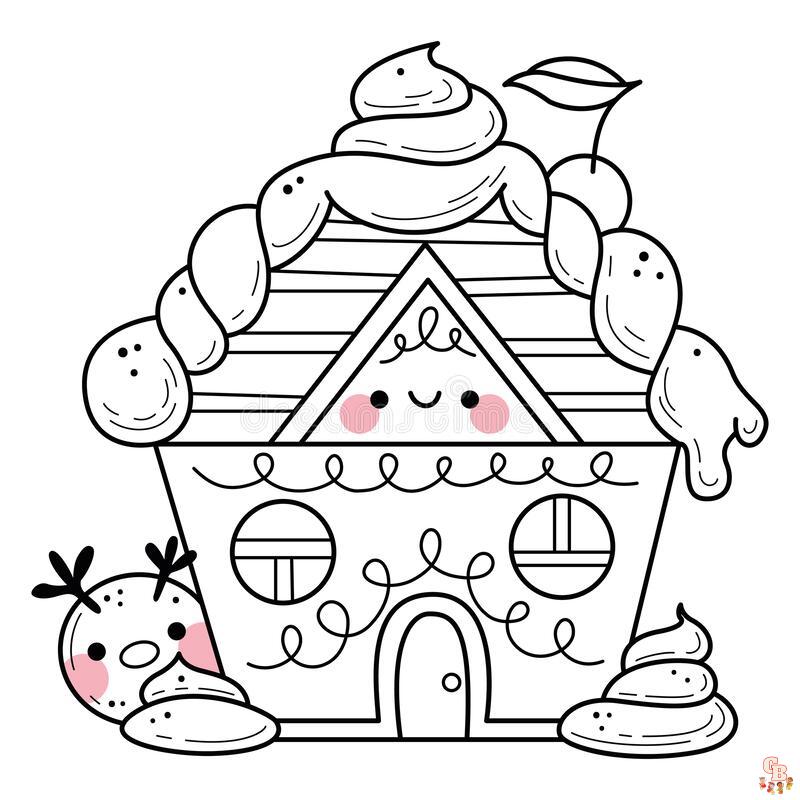 Coloriage Maison En Pain Depices