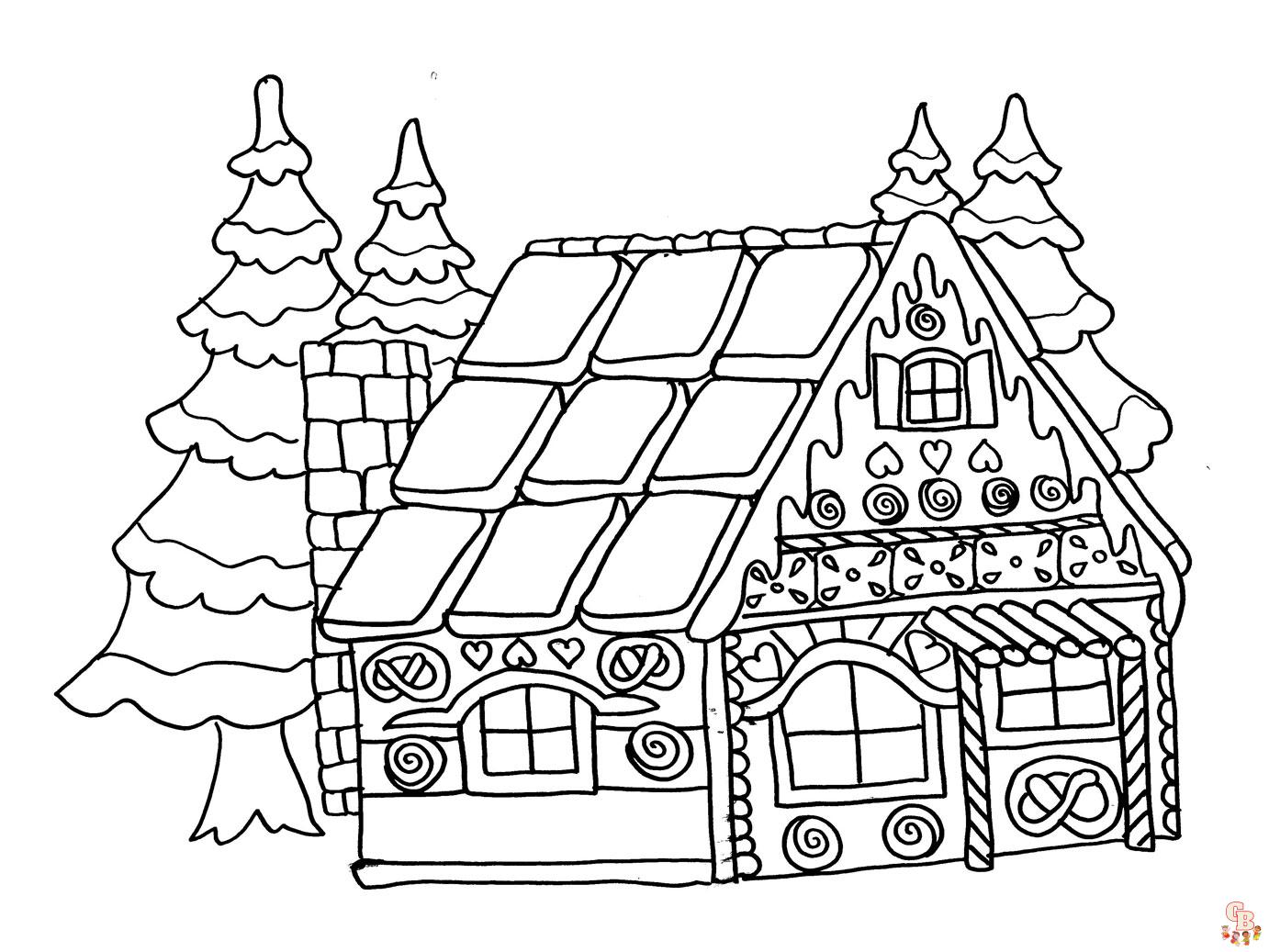 Coloriage Maison En Pain Depices