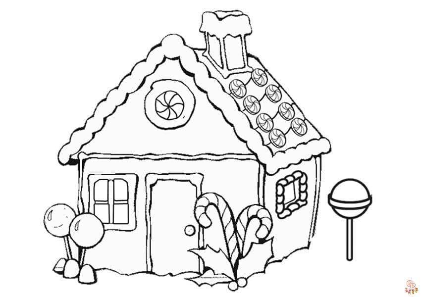 Coloriage Maison En Pain Depices