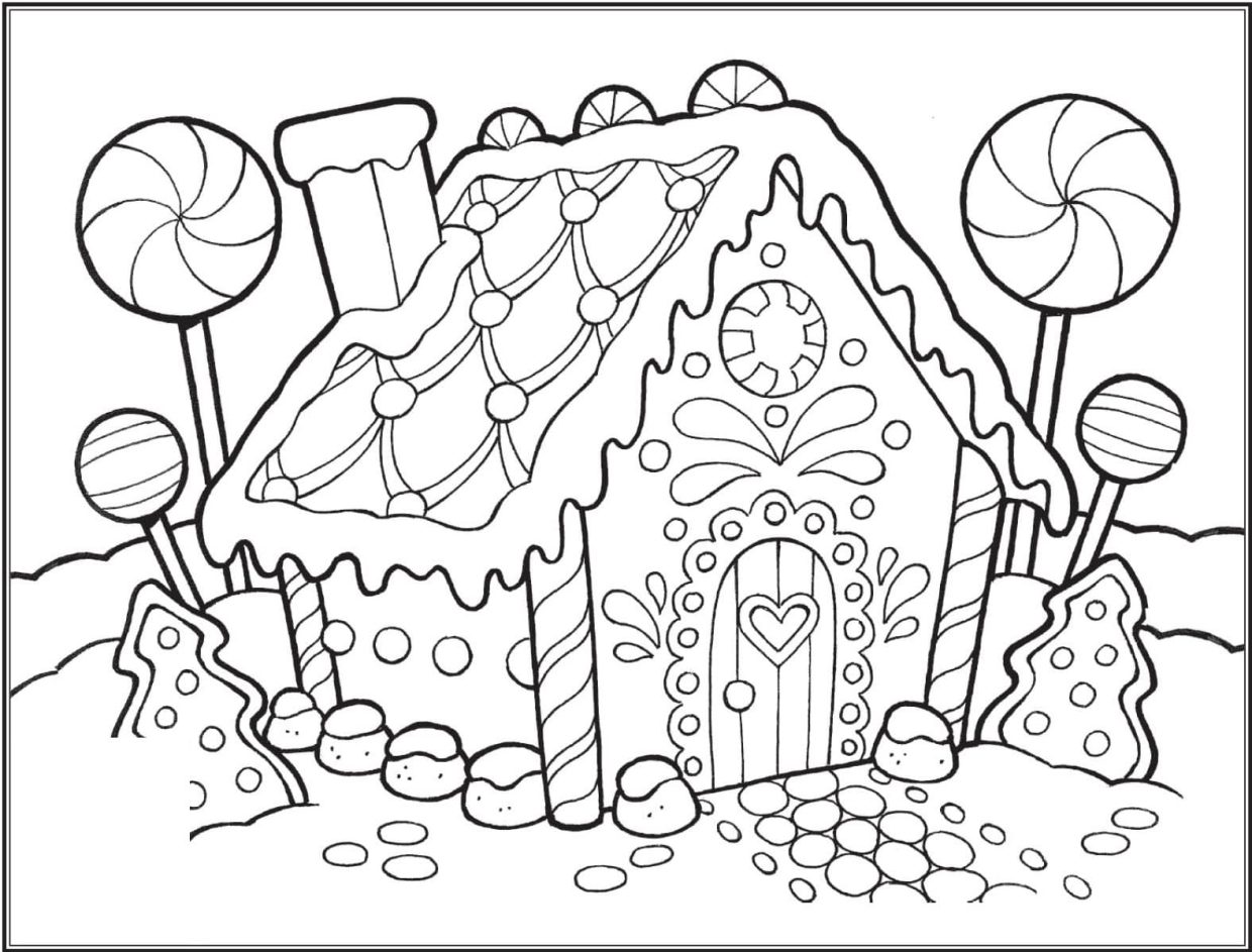 Coloriage Maison En Pain Depices