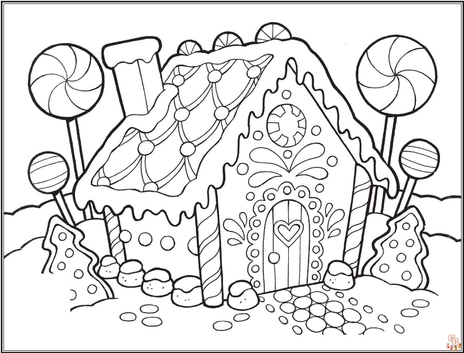 Coloriage Maison En Pain Depices