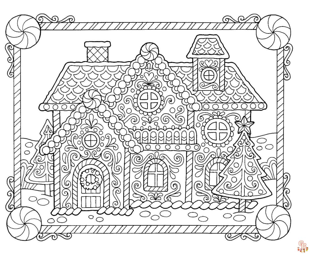 Coloriage Maison En Pain Depices