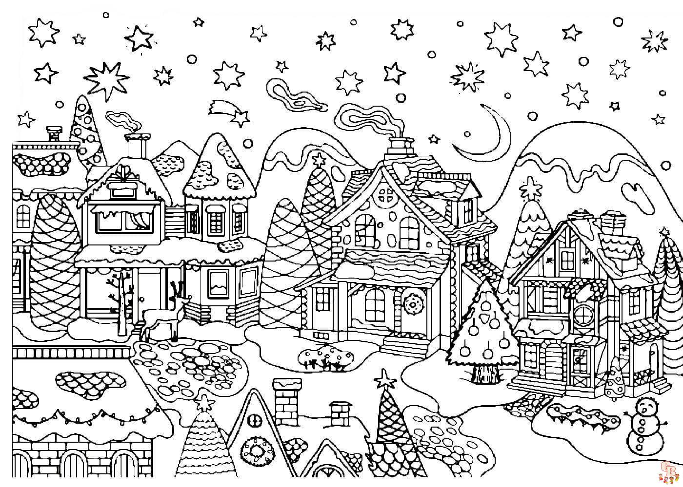 Coloriage Maison En Pain Depices