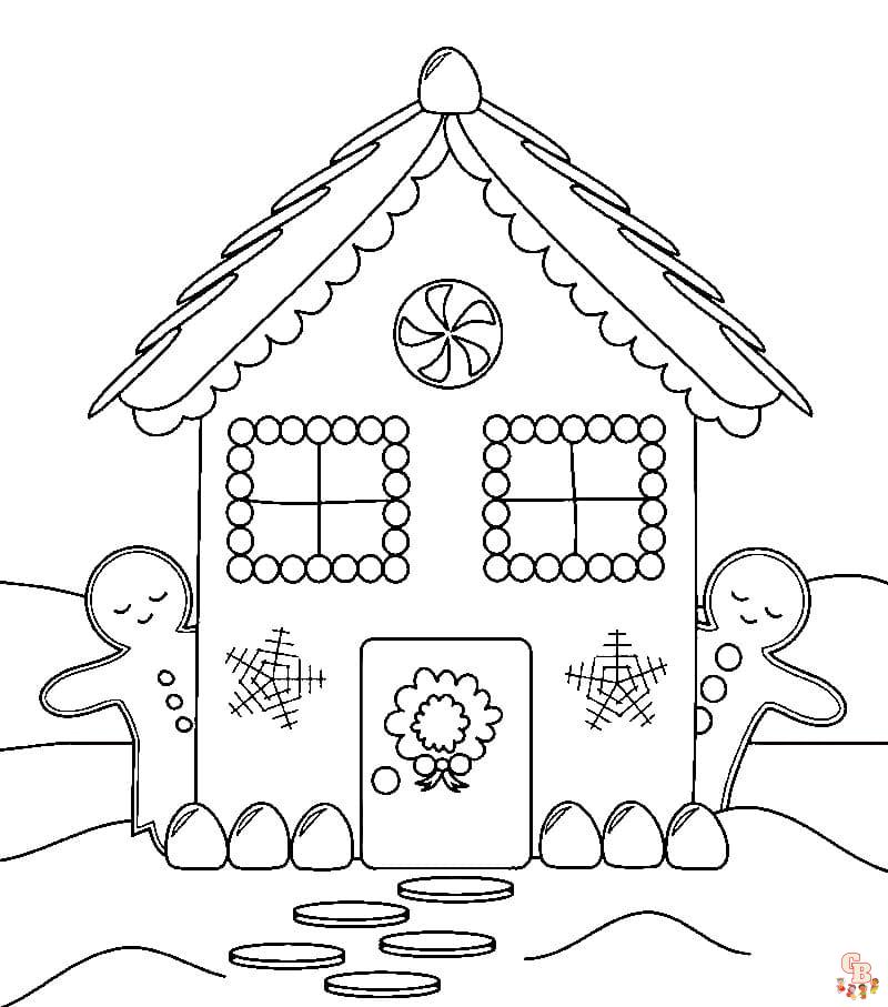 Coloriage Maison En Pain Depices