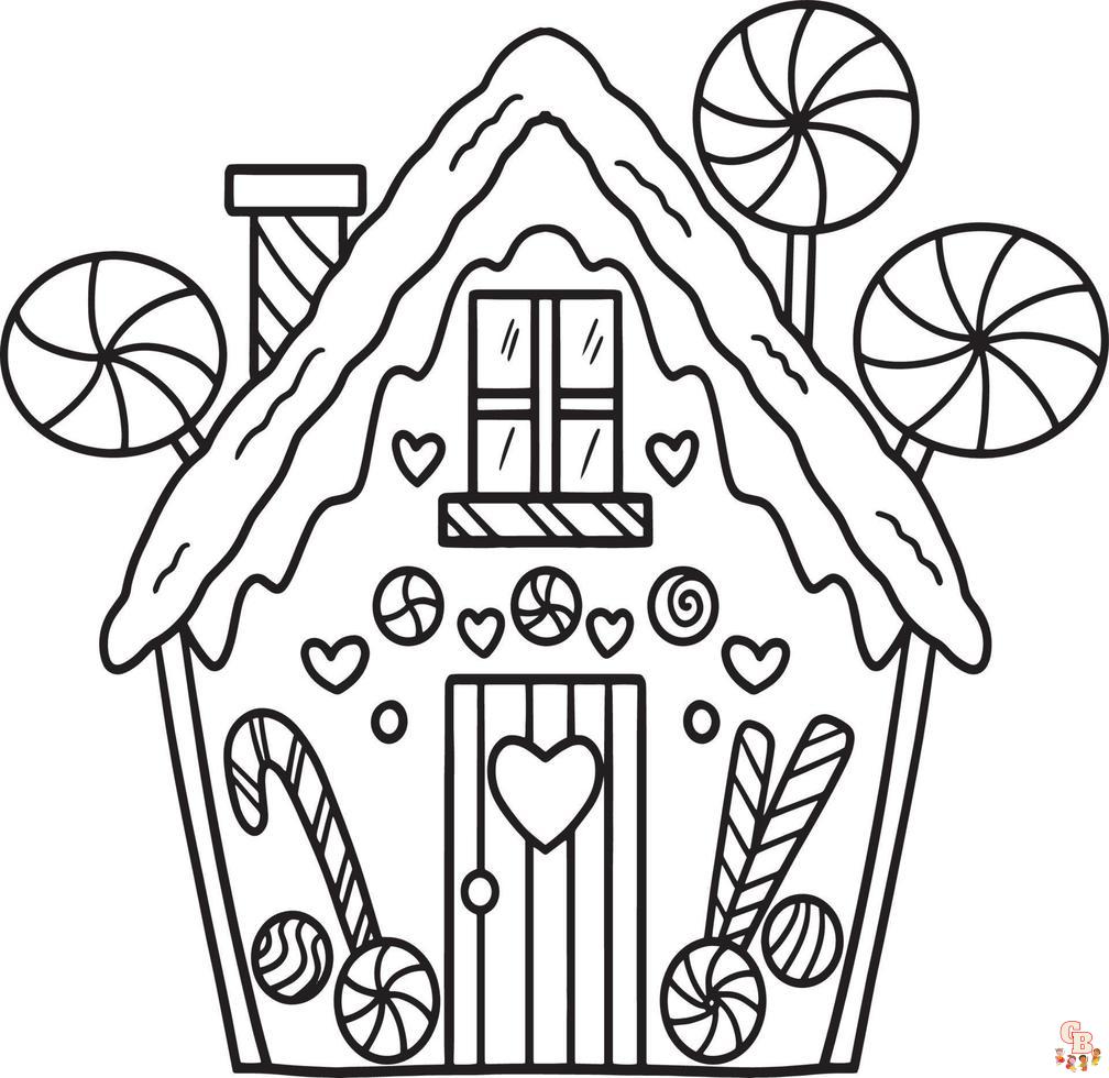 Coloriage Maison En Pain Depices