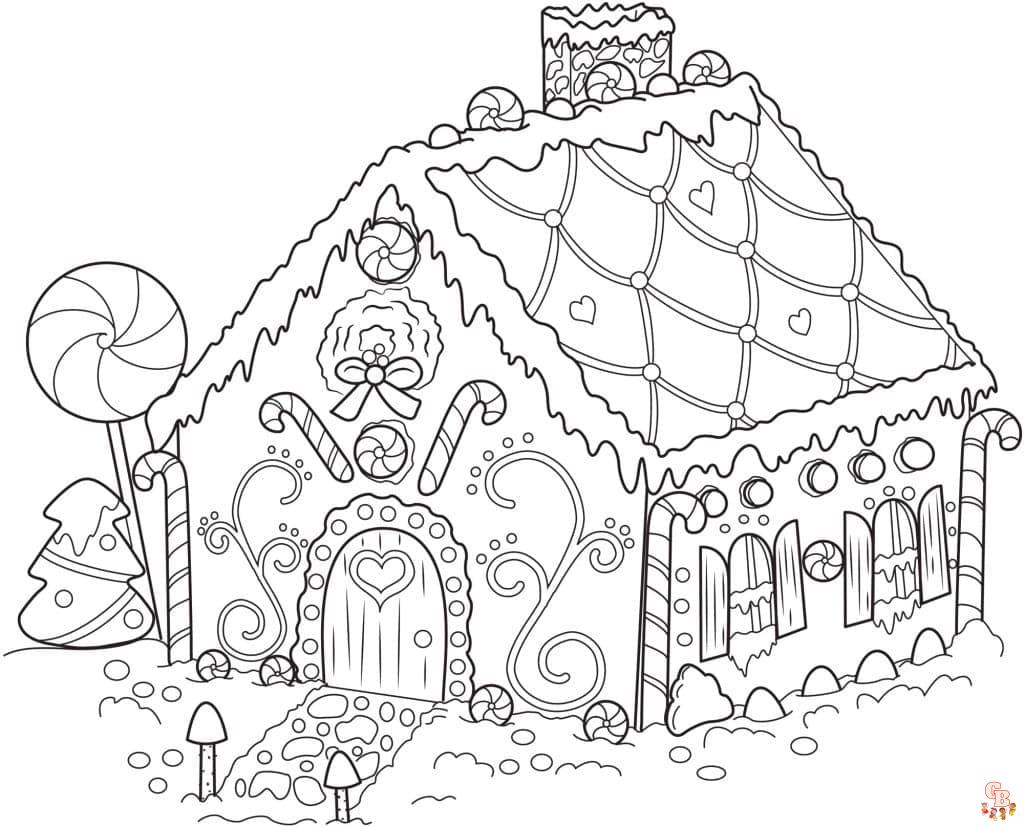 Coloriage Maison En Pain Depices