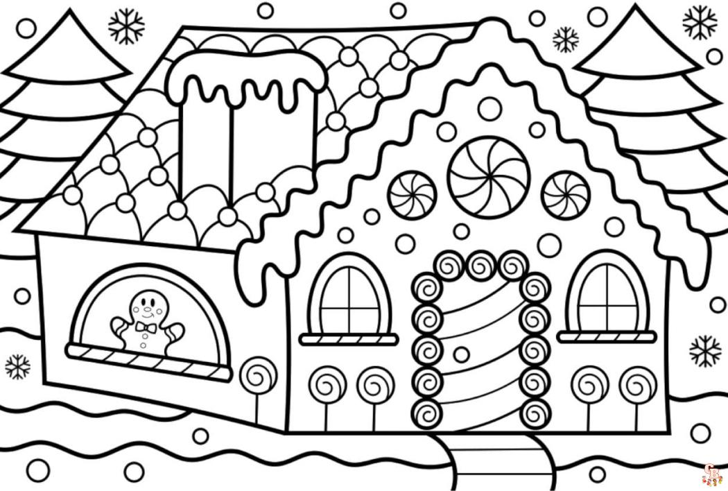 Coloriage Maison En Pain Depices