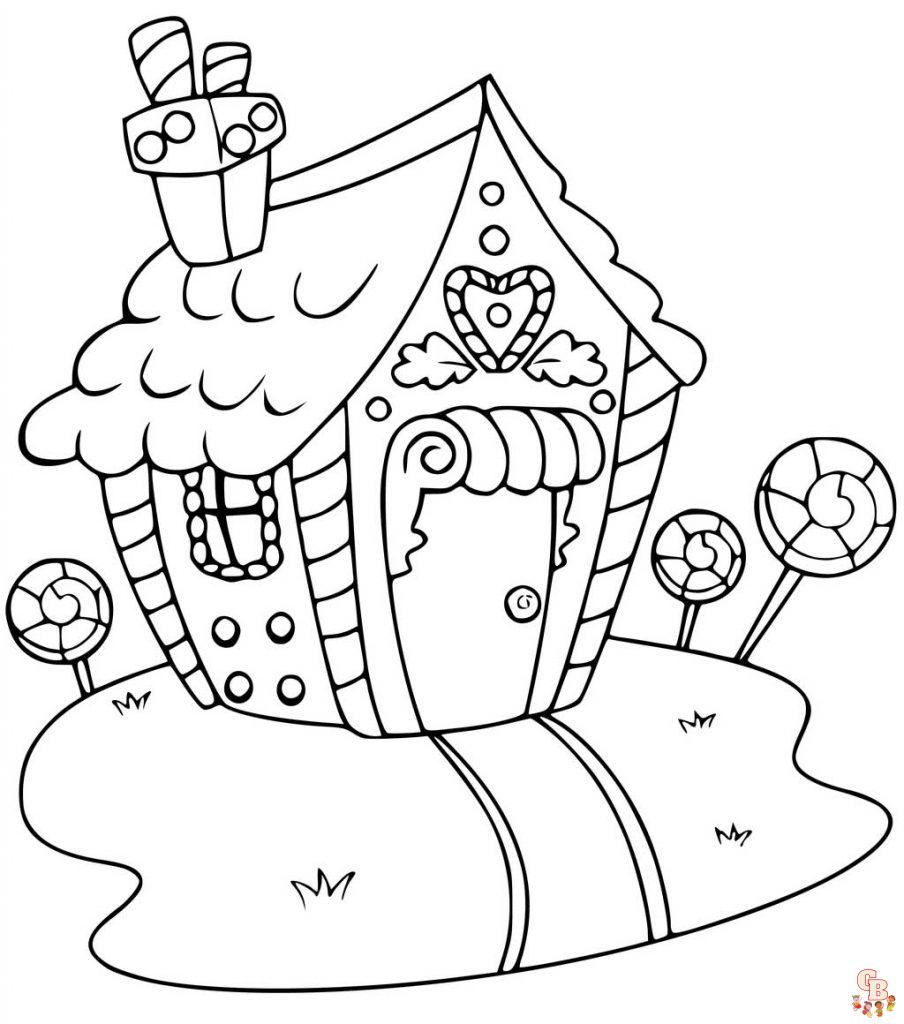 Coloriage Maison En Pain Depices