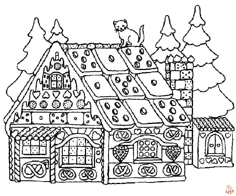 Coloriage Maison En Pain Depices