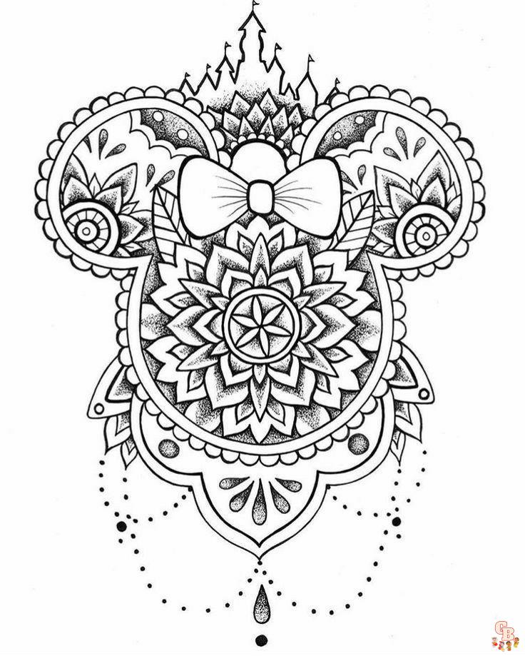 Coloriage Mandala Disney