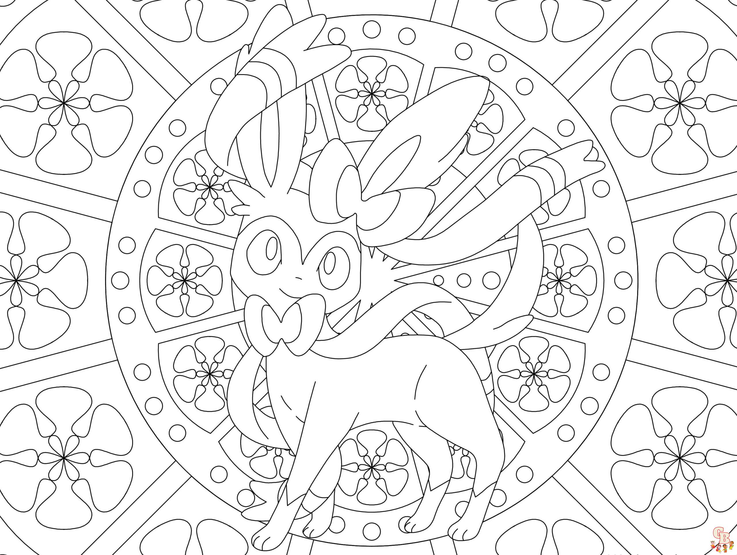 Coloriage Mandala Pokemon