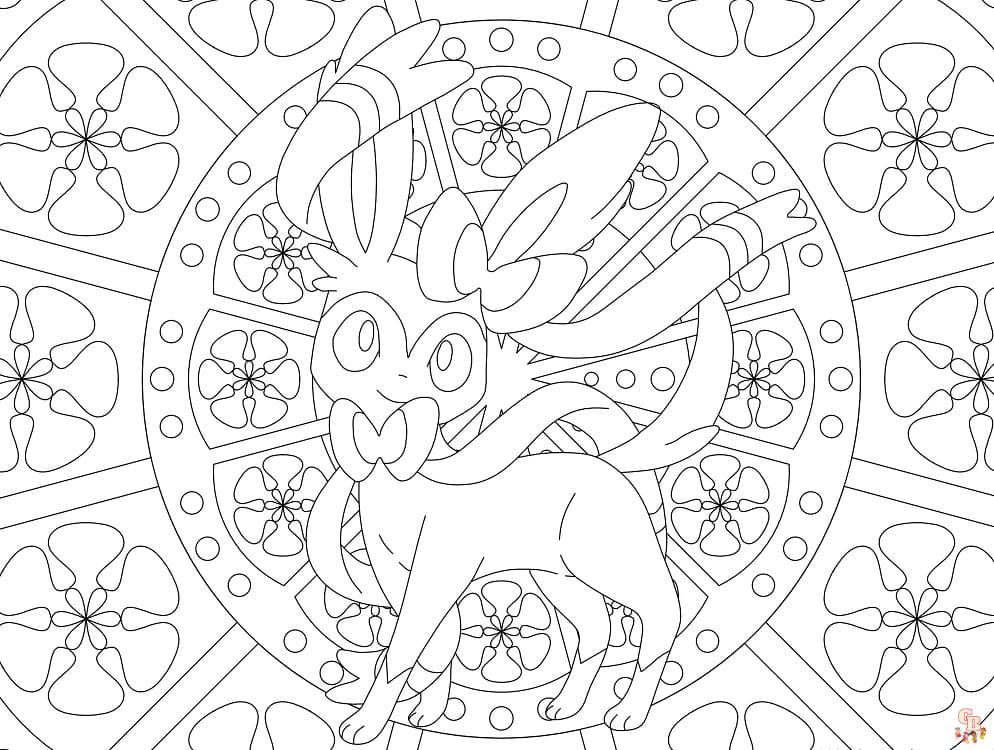 Coloriage Mandala Pokemon