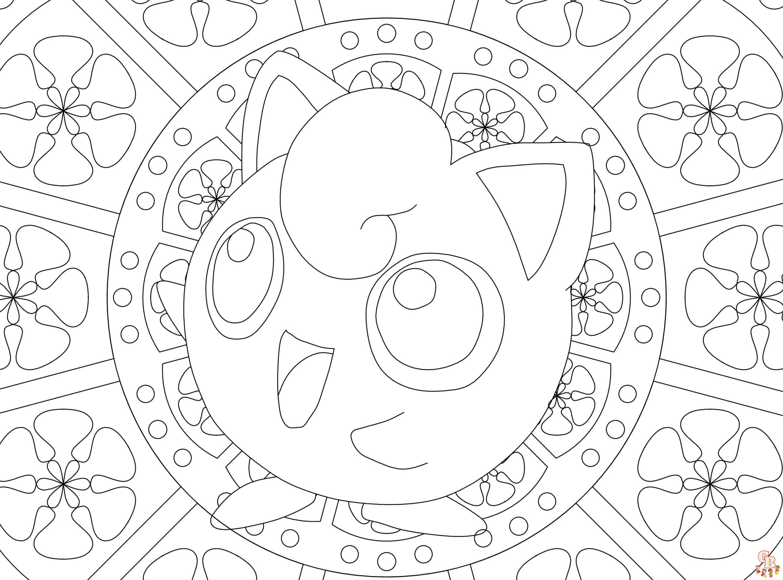 Coloriage Mandala Pokemon