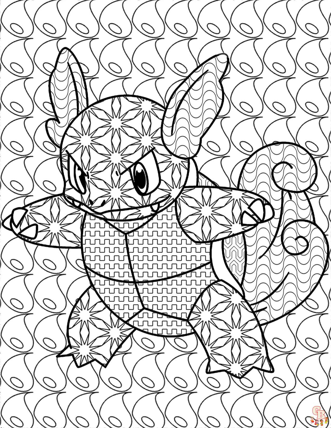 Coloriage Mandala Pokemon