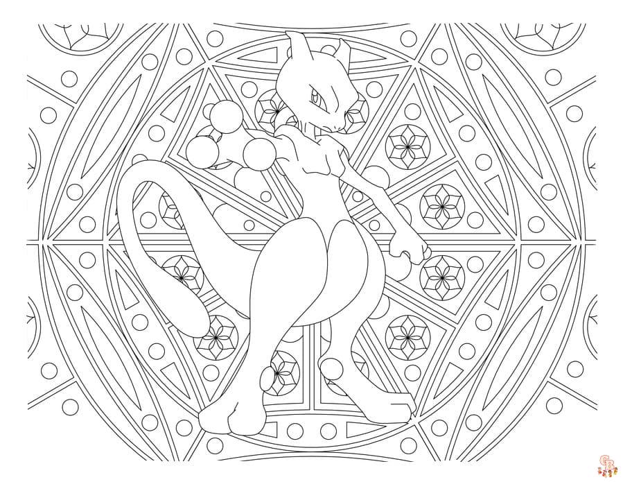 Coloriage Mandala Pokemon