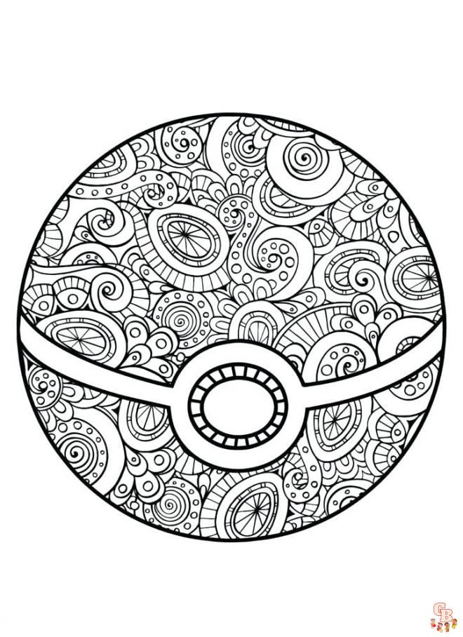 Coloriage Mandala Pokemon