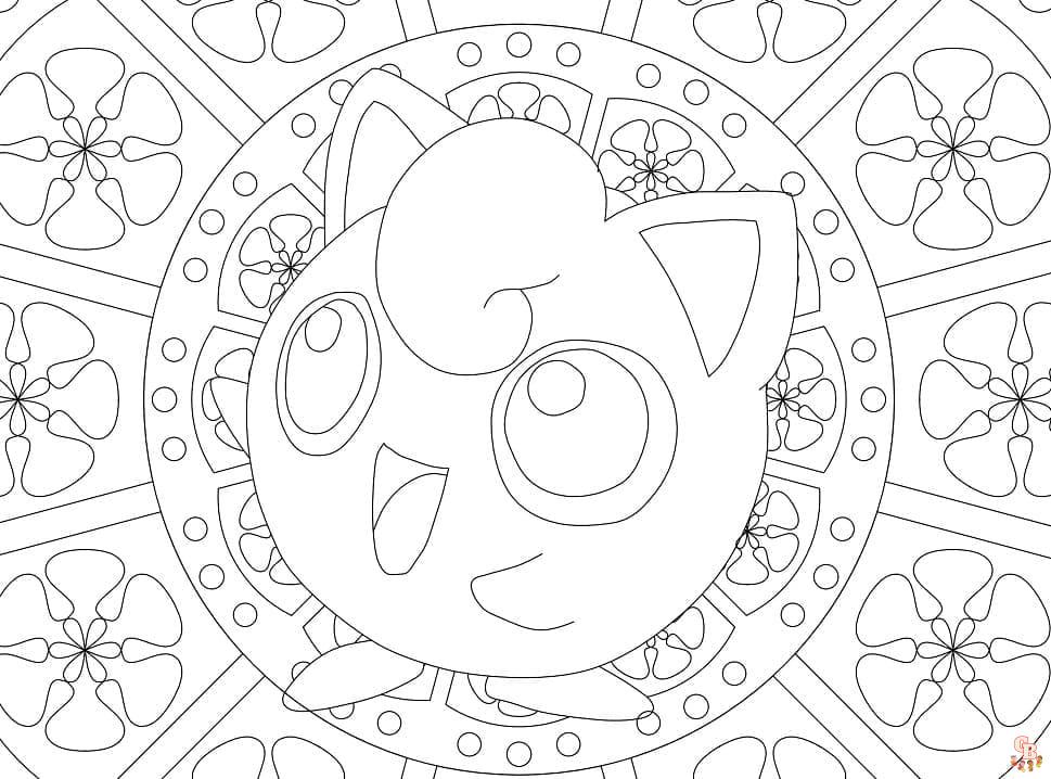 Coloriage Mandala Pokemon