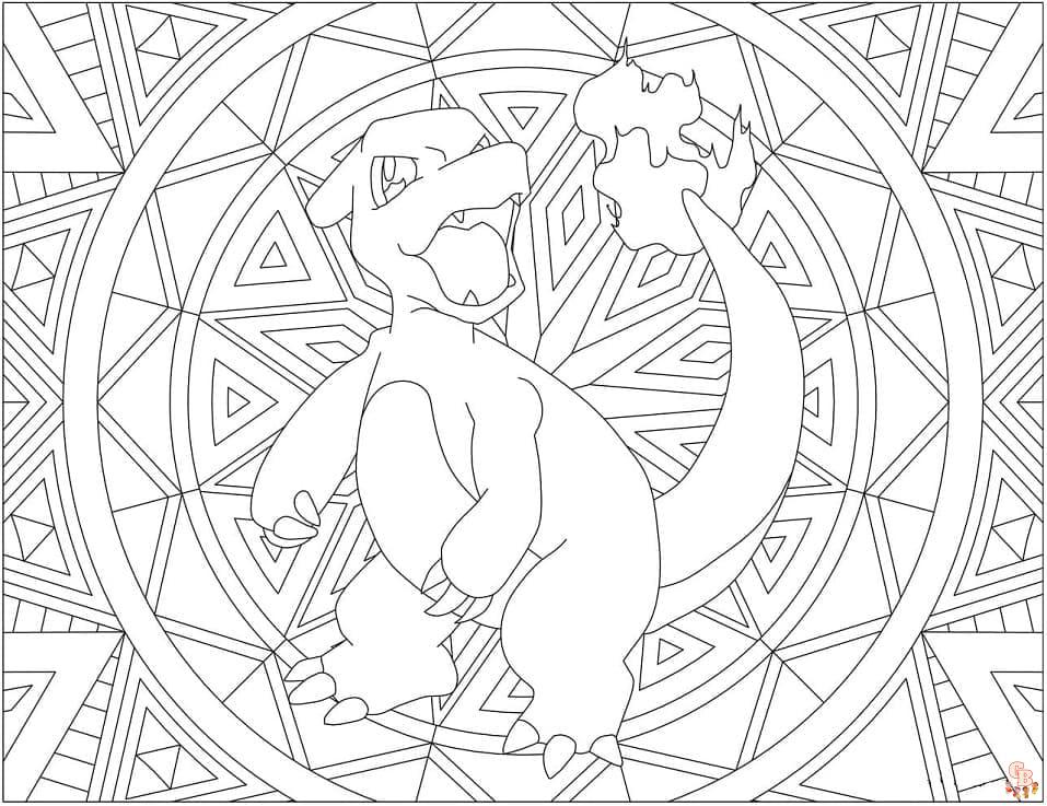 Coloriage Mandala Pokemon