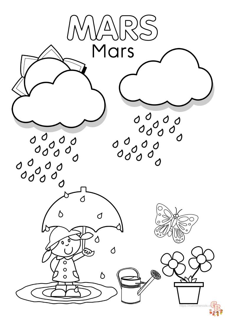 Coloriage Mars