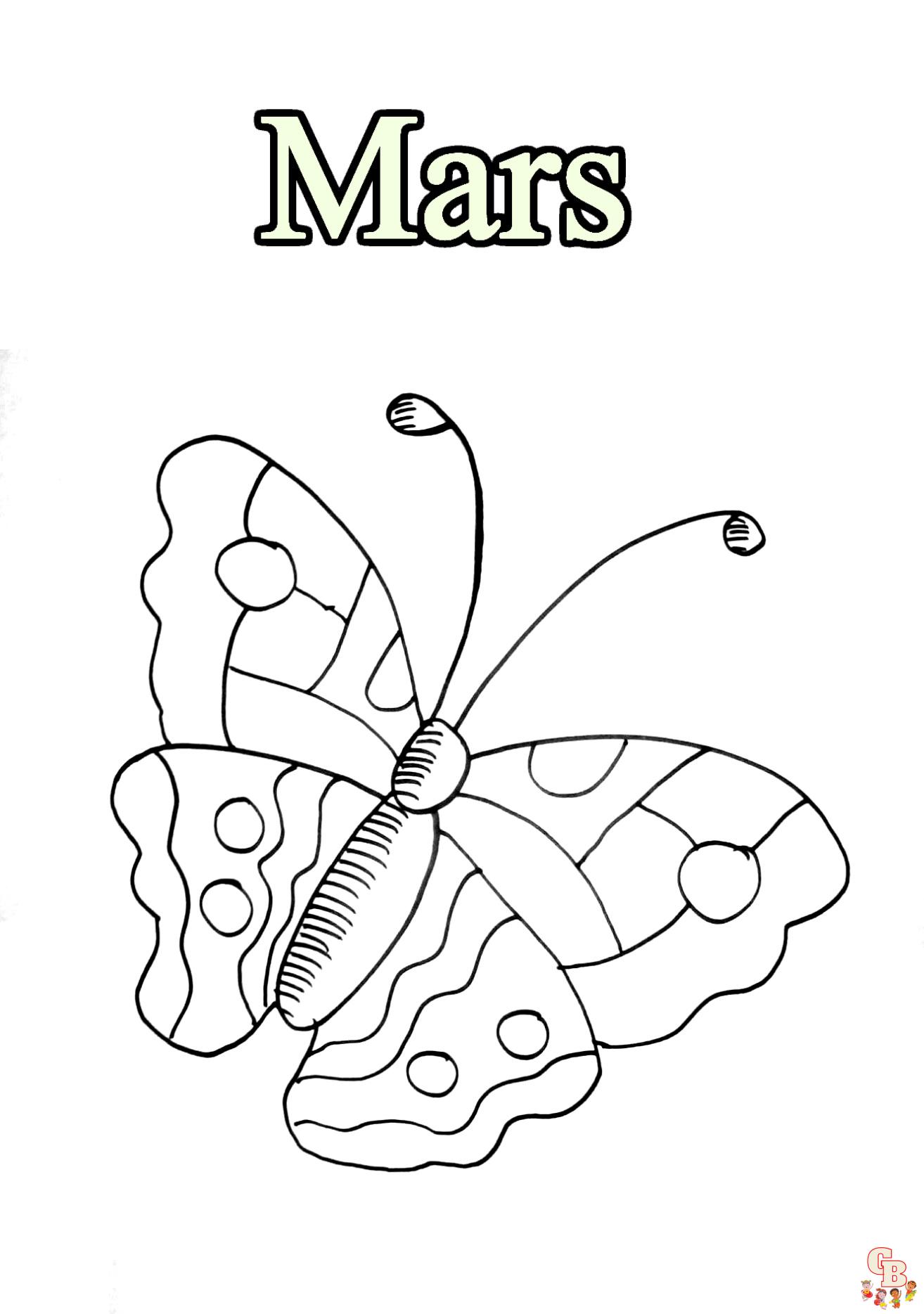 Coloriage Mars