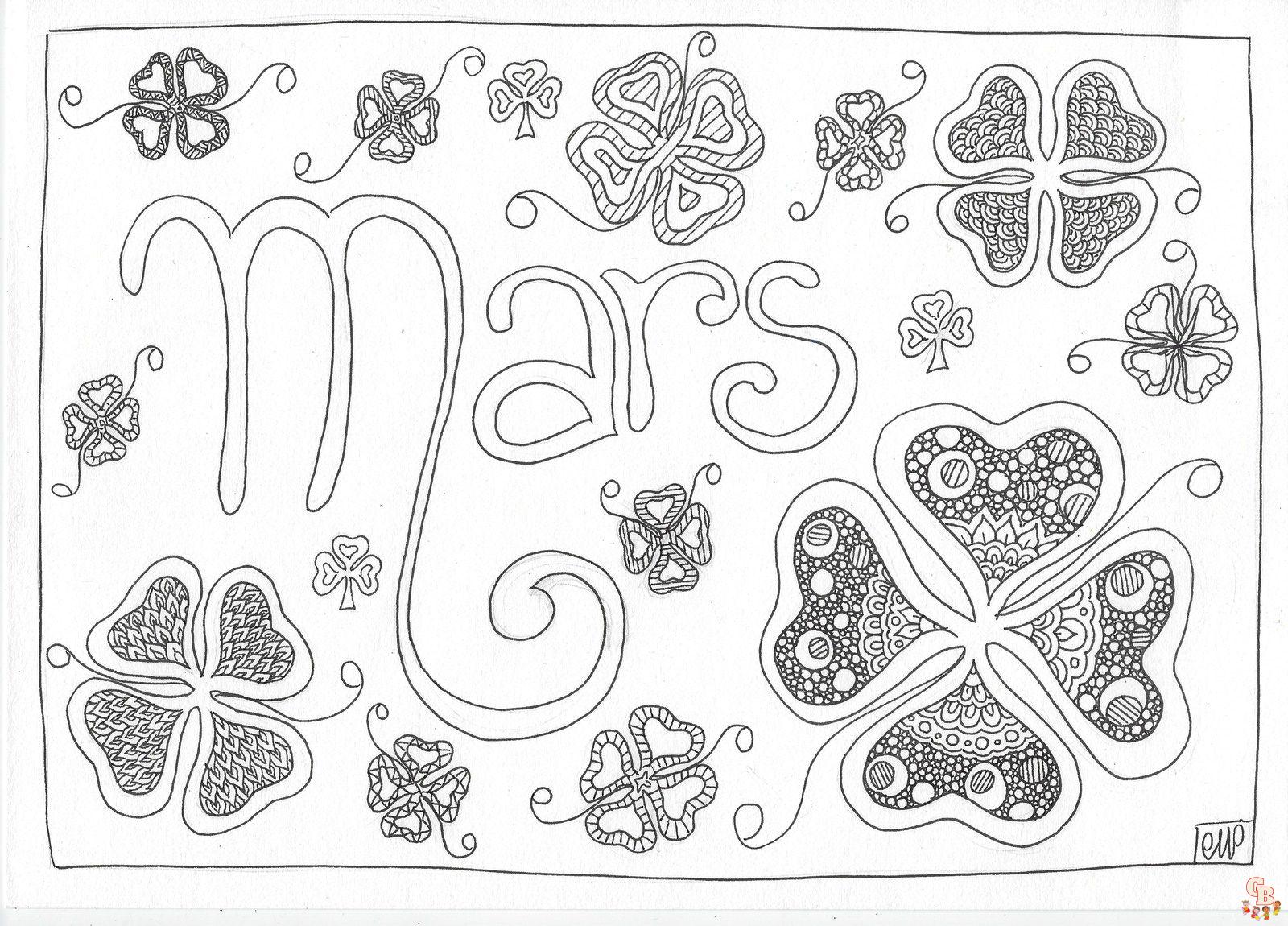 Coloriage Mars