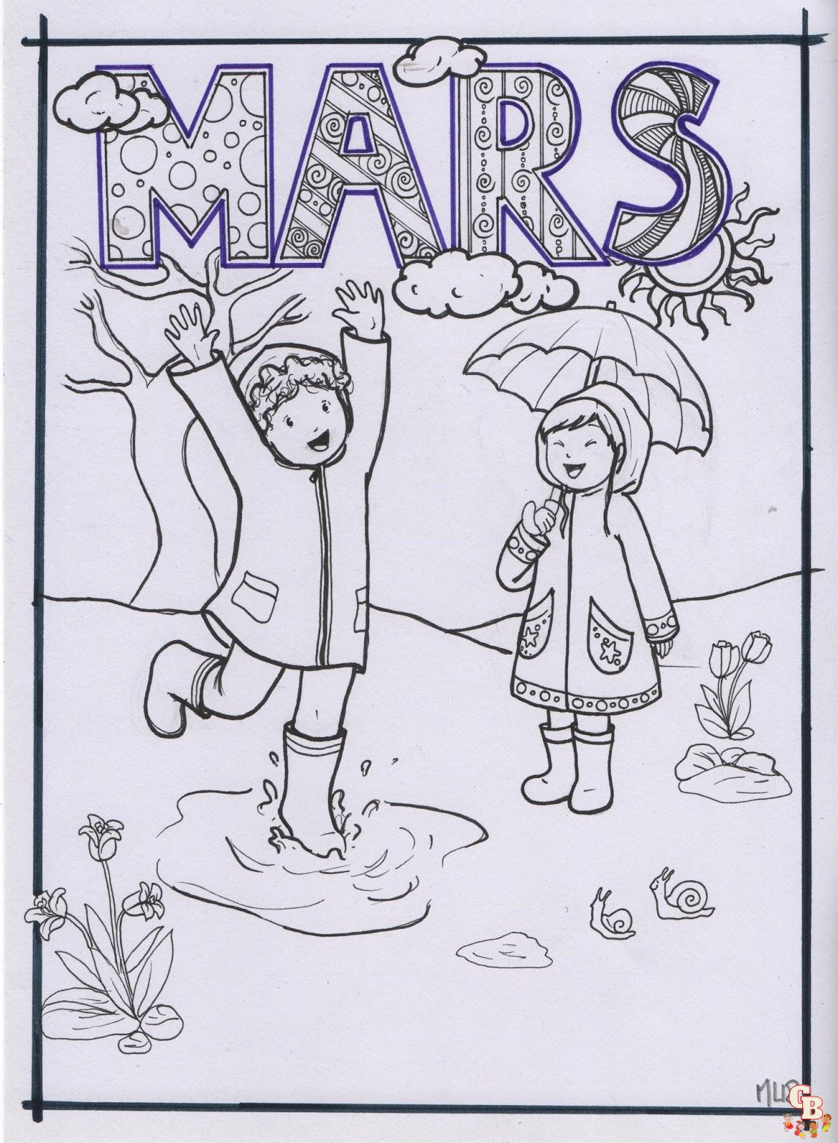 Coloriage Mars