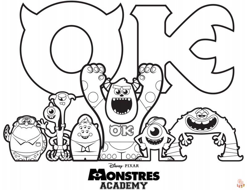 Coloriage Monstres Et Cie