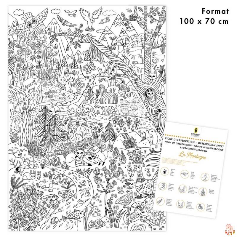 Coloriage Montagne