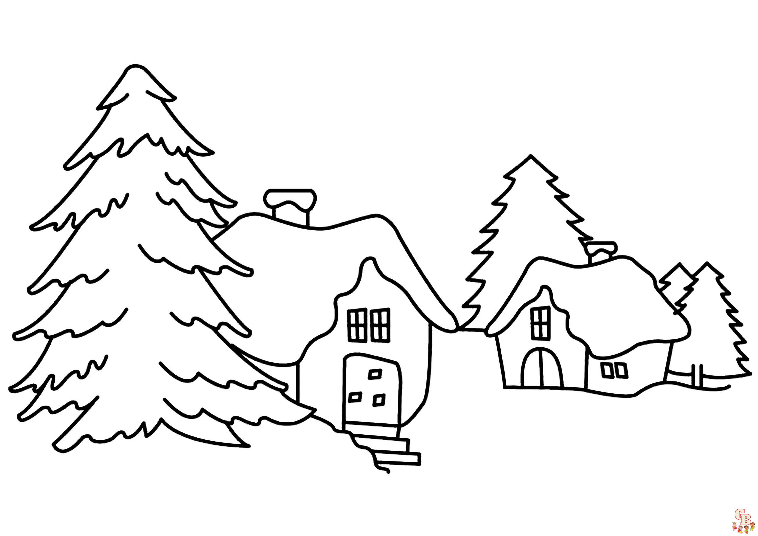 Coloriage Montagne