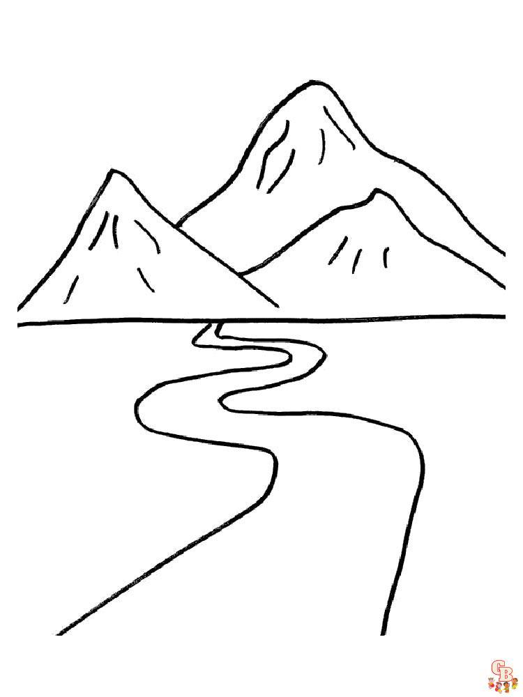 Coloriage Montagne