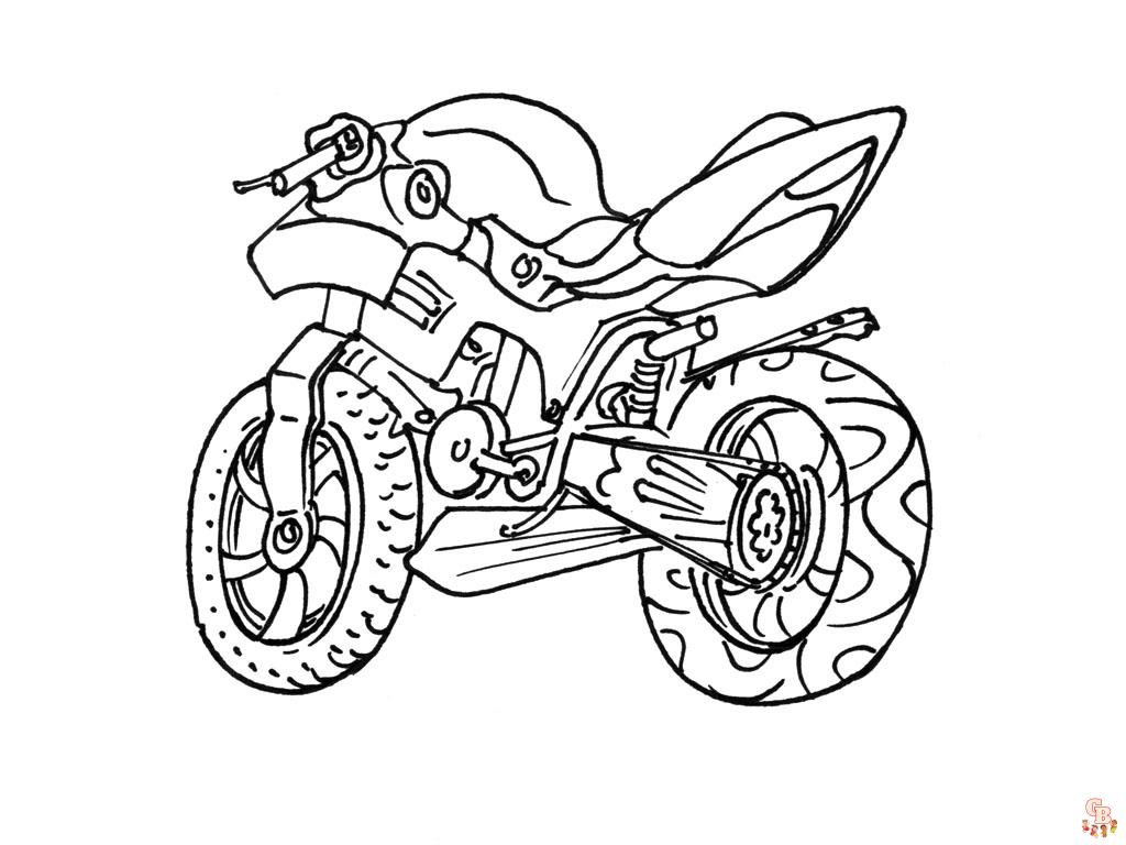 Coloriage Motocross