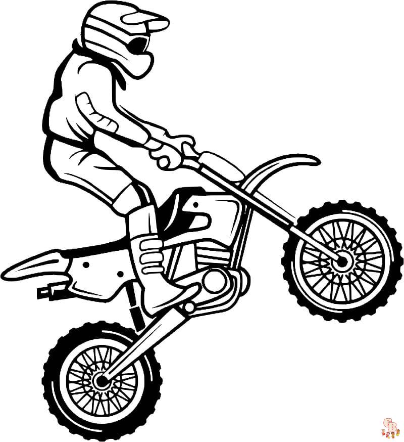 Coloriage Motocross