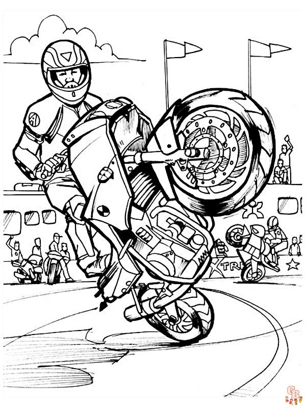 Coloriage Motocross