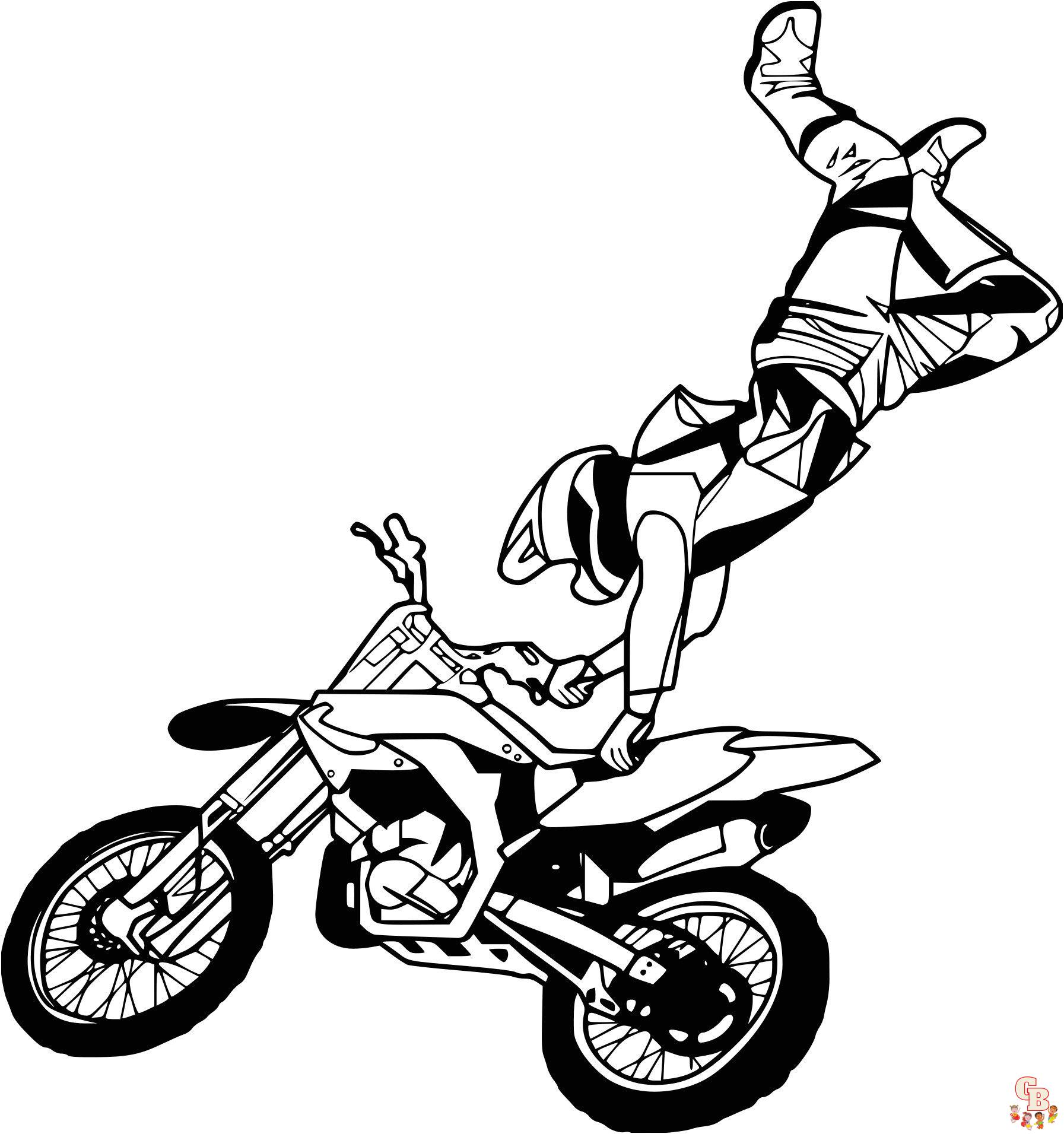 Coloriage Motocross