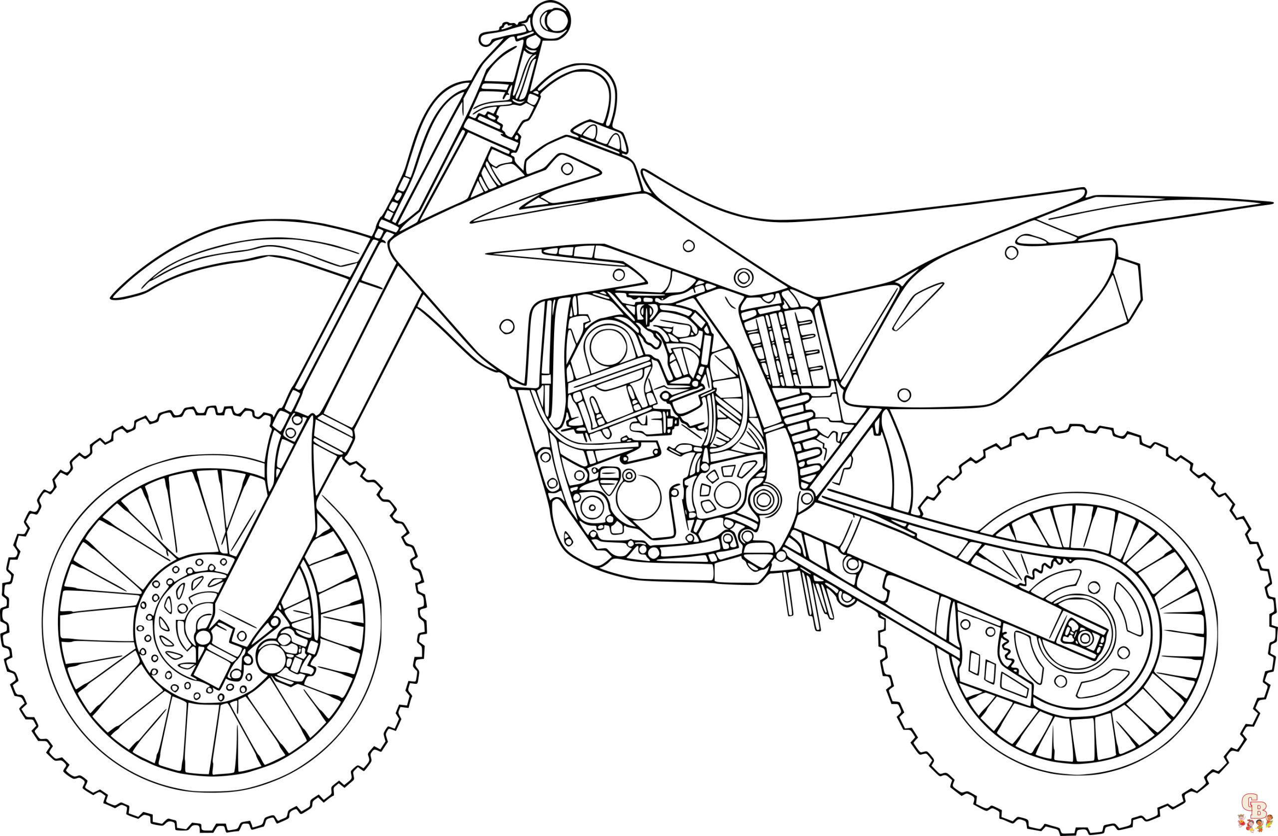 Coloriage Motocross