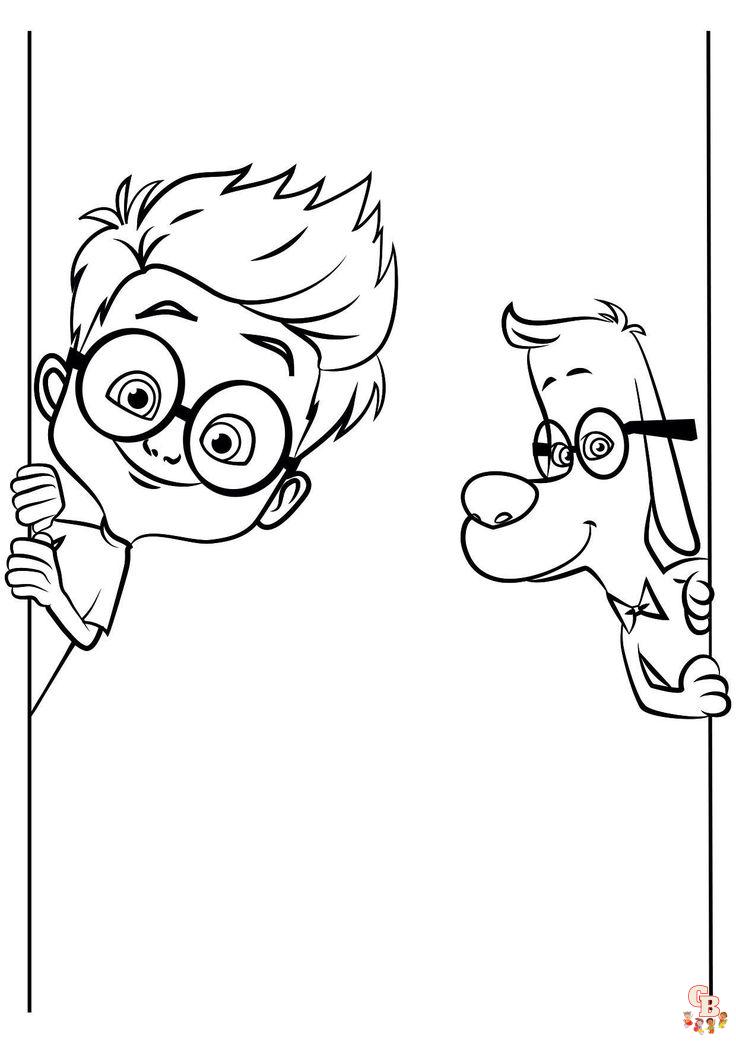 Coloriage Mr Peabody Sherman